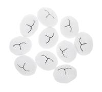 Homoyoyo Bear Nose Doll Mouth Animal Mouth 10pcs White Fabric for Cloth Plush Doll DIY Easy Attach for Stuffed Animal Making DIY Supplies