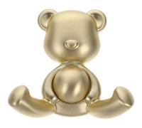 Homoyoyo Bear Shape Wall Hook for Coats, Hats, Keys, Alloy | Golden Finish, Zinc Alloy Build, Nordic Minimalist Style, for Cabinets, Renters, Backpacks and Small Items