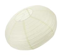 Homoyoyo Beige UFO Shaped Paper Lantern Lampshade Hanging Light Cover for Home Decor Easy to Install Replace Minimalist Design for Living Room Bedroom