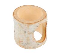 Homoyoyo Birch Hamster Hole Tunnel for Small Pets Decorative House Climbing Tunnel for Hamsters Chinchilla Trunk Accessory