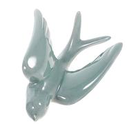 Homoyoyo Bird Decorations Ceramic Wall Decor, Hanging Ceramic Swallows, Wall Mounted Nordic Ornament with Smooth Delicate Surface for Indoor Outdoor Garden and Office Display
