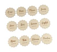 Homoyoyo Birth Month Number Cards 12pcs Newborn Milestone Cards Lace Letters Stylish Baby Photography Props for Milestone Moments