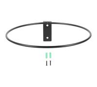 Homoyoyo Black 8 Inch Wall Mounted Flowerpot Support Stand Ironwork Rack Stylish Practical Design for Vertical Gardening Space and Home Decorative Styles