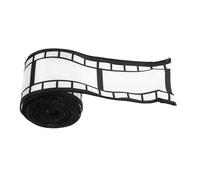 Homoyoyo Black and White Filmstrip Ribbon Wide Yards Durable Retro Movie Pattern for DIY Crafts Present Wrapping Party Decorations and Scrapbook Embellishments