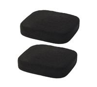 Homoyoyo Black Bamboo Charcoal Face Cleansing Sponges Set 2pcs with Storage Box, Pva Material Removes Makeup and Dead Skin Cells, Thick Reusable Facial Cleaning Pads for Daily Skin Care