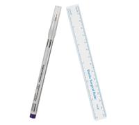 Homoyoyo Blue 0.5Mm Single-Head Eyebrow Marking Pen with Paper Ruler, Microblading Eyebrow Mapping Tattoo Position Tool for Precise Brow and Makeup