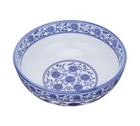 Homoyoyo Blue and White Porcelain Ceramic Bowl for Ramen Noodles Soup Salad Rice Cereal Handmade Style Suitable for Hot and Cold Meals Practical Asian Tableware for Home and Restaurant Use