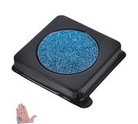 Homoyoyo Blue Glitter Eyeshadow Plate Small Portable Shiny Makeup Palette for Stage Shows Parties Masquerades with DIY Sequin Sparkle Easy Application for Eye Catching Looks