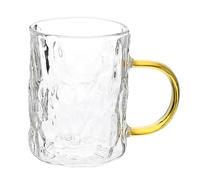 Homoyoyo Borosilicate Glass Coffee Mug with Handle, Explosion-Proof and Non-Slip Design, Suitable for Daily Use, Classic and Practical Household Tea Cup for Office and Home