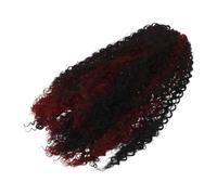 Homoyoyo Braided Drawstring Curly Afro Ponytail Extension for African Women High Temperature Fiber Hairpiece with Secure Fit Versatile Stylish Puff for Active Daily Use and Parties