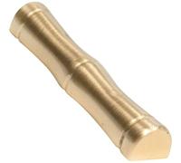 Homoyoyo Brass Calligraphy Brush Rest Pen Holder for Desk with Bamboo Style Creative Design Writing Brush Support Suitable for Chinese Calligraphy Practice and Art Work