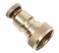 Homoyoyo Brass Hose Connector with Automatic Water Stop Feature for Washing Machine Faucet Compatibility Hose Adapter Sturdy Gardening Accessories