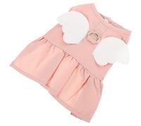 Homoyoyo Breathable Pink Cotton Polyester Pet Dress for Dogs and Cats, Skin-friendly Washable Cosplay Dog Dress Sweet Design, Suitable for Taking Photos and Birthday Celebrations