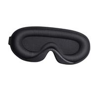 Homoyoyo Breathable Slow Rebound Sleep Mask Black Unisex Eye Cover with Elastic Strap Comfortable Lightweight Blindfold for Night Sleep Travel Nap Suitable for Men and Women
