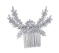 Homoyoyo Bridal Hair Comb with Rhinestone Design Elegant Headdress Hair Accessory for Weddings for All Ages for Brides and Guests
