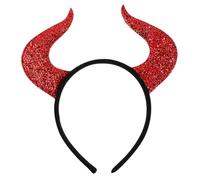 Homoyoyo Bright Demon Horn Headband Comfortable Halloween Headwear Reusable Stand Out Design