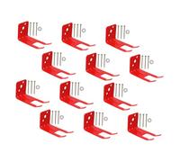 Homoyoyo Bright Red Fire Extinguisher Wall Mount Bracket Secure Metal Holder with Slot Design for Quick Identification Versatile Installation Various Walls Durable Construction for Home and