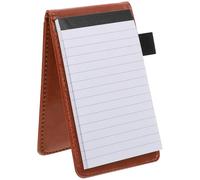 Homoyoyo Brown 5.5x3.9 Inch Diary Writing Notebook Pu Paper Simple Design Attractive Personalisation Schedule Recording Convenient Memo Pad for Office and DIY Use
