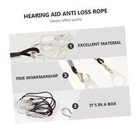 Homoyoyo BTE Hearing Aid Anti-Lost Strap with Clip and Adult Security Cord for Sweat Protection Comfortable Wear for Gardening Exercising Traveling