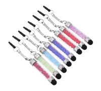 Homoyoyo Capacitive Pen Handwriting Stylus 8pcs Set with Luxury Crystal Decoration and Mini Design, Metal and Plastic Touch Screen Pens for Tablets and Smartphones, Writing Random Color