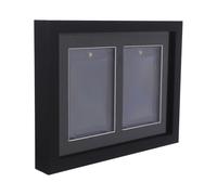 Homoyoyo Card Display Frame for Trading Cards, Wall Mounted with 2-Slot Holder, Suitable for Baseball, Soccer, Football Collectors