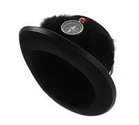 Homoyoyo Carnival Steampunk Costume Hat Retro Goth Headwear with Wings and Plume for Halloween Parties Cosplay Events and Holiday Celebrations
