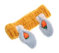 Homoyoyo Carrot Rabbit Ears Headband Hair Band for Washing Face Animal Headbands for Washing Face Hair Bands Kawaii Kawaii Accessories Plush Bunny Ears Hairbands Skincare Accessories Fabric