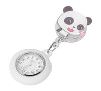 Homoyoyo Cartoon Nurse Fob Watch with Retractable Clip Cute Panda Design Convenient Pocket Watch for Nurses and Doctors Easy to Carry Nursing Staff