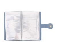 Homoyoyo Cash Organizer for Bills and Loose Change - Blue Money Storage Binder with Envelope Pockets for Budgeting and Cash Saving, Paper Money Collection Book for Home, Office, and Travel