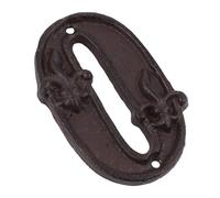 Homoyoyo Cast Iron Door Number Retro Metal House Address Plaque with Screws for Wall Mailbox Fence DIY Decorative Sign