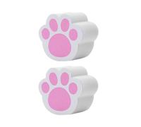 Homoyoyo Cat Paw Glass Cleaning Sponge 2Pcs 4.5X4Cm Bathroom Mirror Descaling Window Scrubber Non-Scratch Cleaning Pads for Kitchen Faucet and Surface Maintenance