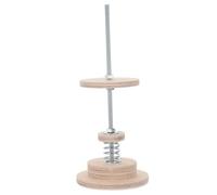 Homoyoyo Cat Tree Top Mount Bracket for Climbing Tower and Cat Tree with Sturdy Ceiling Support, Easy Installation, Wood and Metal Material, Adjustable Height 16cm-32cm, for Smaller Rooms