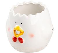 Homoyoyo Ceramic Chicken Egg Separator Large Cute Egg White Yolk Filter Strainer Kitchen Gadget for Baking and Cooking