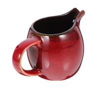 Homoyoyo Ceramic Creamer Pitcher with Handle and Spout for Home and Coffee Shop Small European Style Sauce Jug for Milk and Gravy Elegant Multi-Functional Porcelain Milk Jug for Tea and