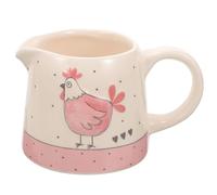 Homoyoyo Ceramic Embossed Milk Pitcher Jug 250ml Coffee Creamer Dispenser Mini Creamer Container for Easter and Holiday Tableware, Reusable Beverage Serveware for Restaurant Use