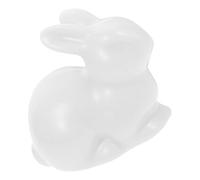 Homoyoyo Ceramic Rabbit Figurine Mini Bunny Sculpture Table Ornament 8x5x7cm White Ceramic Animals Decor for Home and Garden Accent