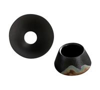 Homoyoyo Ceramic Tea Filter for Loose Leaf Tea High Density Craft Strainer with Stable Flat Base Smooth Surface for Easy Cleaning and Daily Use