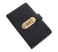 Homoyoyo Challenge Binder with Password Lock - Pu Cover Cash Organizer with 100 Envelopes, Savings Binder for Budget Planning and Financial Goals Tracking in Black