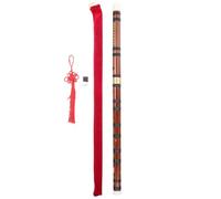 Homoyoyo Chinese Bamboo Flute E Key Two-piece Beginners Flute for Adults and Students Portable Traditional Folk Wind Instrument with Carrying Bag