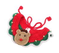 Homoyoyo Christmas Elk Pet Scarf Soft Knit Warm Decorative Dog and Cat Accessory for Cold Nights Xl Cozy Holiday Outfit for Puppies and Kittens