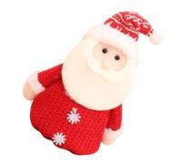 Homoyoyo Christmas Fabric Drawstring Gift Bag with Snowman and Santa Design Reusable Holiday Treat Pouch for Families Colleagues Decorative Xmas Party Favor Bag