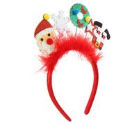 Homoyoyo Christmas Headband for Adults Snowflake and White Xmas Hair Accessories Felt and Plastic Party Antler Headband for Holiday Photos and Festive Celebrations