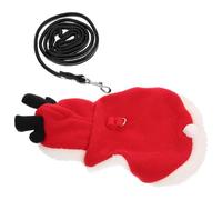 Homoyoyo Christmas Pet Clothes Pet Harness Escaping Bunny Walking Leash Novelty Bunny Leash for Rabbit Traction Rope Outdoor Supplies