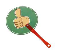 Homoyoyo Classroom Voting Paddle Yes No Thumb Signs Lightweight Plastic Handheld Paddle for Student Participation Teaching Activities and Group Discussions