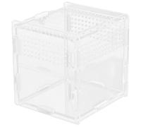 Homoyoyo Clear Acrylic Reptile Terrarium Box with Ventilation Detachable Breeder Enclosure for Snakes Tarantulas Geckos and Small Reptiles