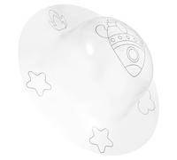 Homoyoyo Clear PVC Hat Ornament for Creative Graffiti Cap for DIY Art Projects Safe Plastic Decor for Imagination and Artistic Expression for Young Artists
