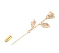 Homoyoyo Collar Brooch Zinc Alloy with Unique Word Pin Design Vintage Flower Shape Lapel Pin for Men Suits for Formal and Casual Occasions