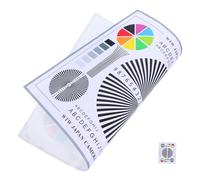 Homoyoyo Color Test Chart Camera Focus Test Chart for CCTV Installation Alignment, Sturdy Paper Design Simple Lens Adjustment for Indoor Maintenance and Security Camera Use