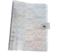 Homoyoyo Colorful 6-Hole A5 Binder Cover Notebook Protective Sleeve Document Folder Organizer for Hand Account and Desktop File Storage, White Pattern