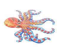 Homoyoyo Colorful Metal Octopus Wall Decor with Delicate Craftsmanship Artistic Garden Sculpture for Home and Courtyard Decoration Unique Handcrafted Tentacle Design for Living and Festival